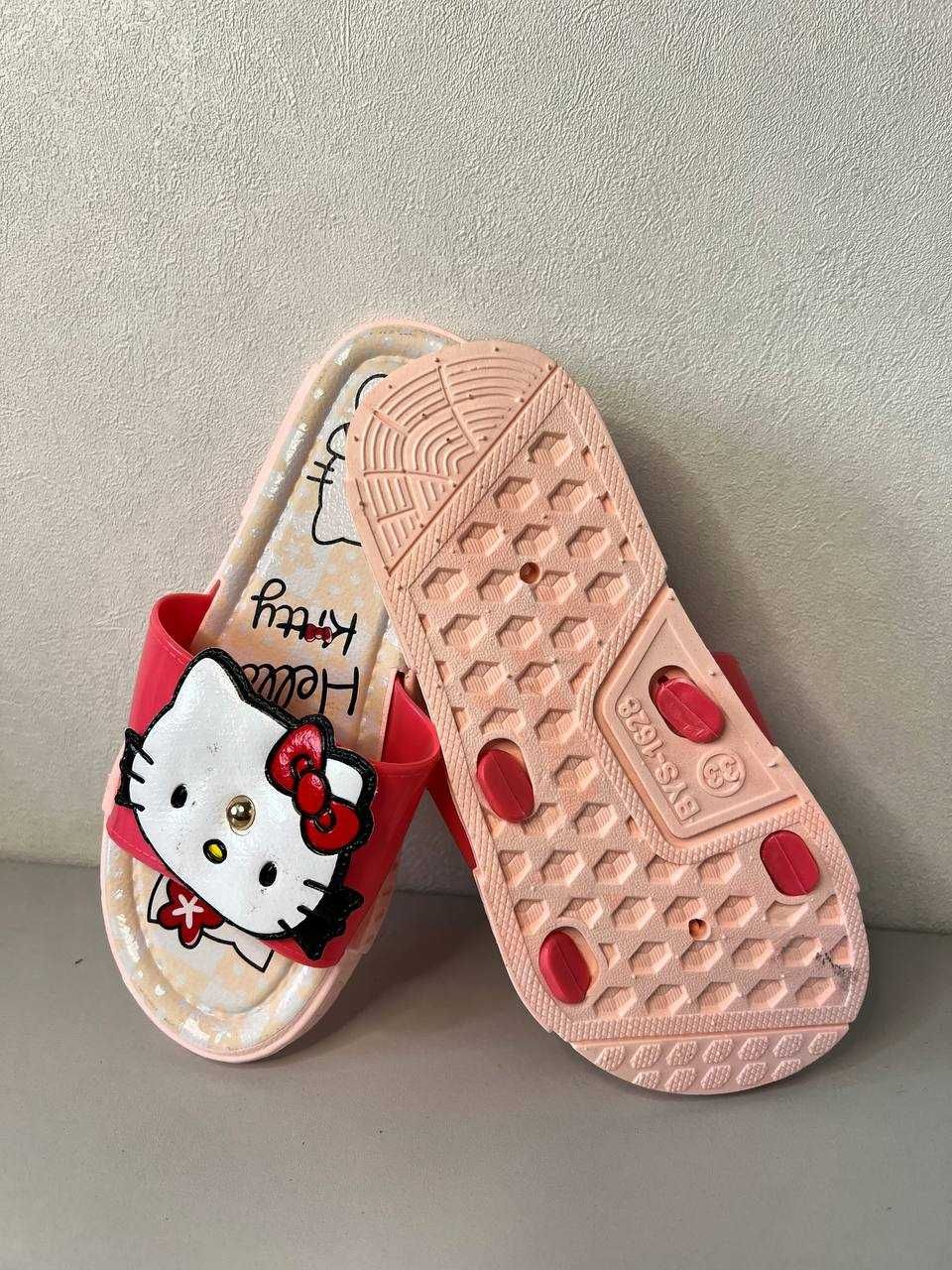 Дитячі шльопанці Hello Kitty, Тапочки для дівчаток, Сланці для дітей