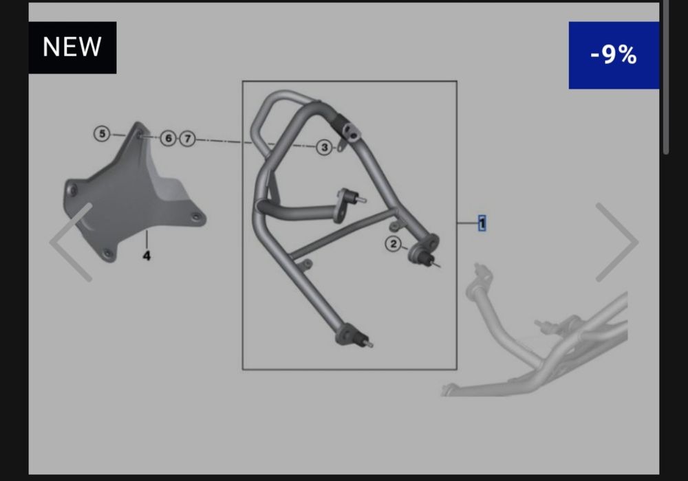Barras proteção motor Originais BMW 1300 GS Adventure + Skid plate + R