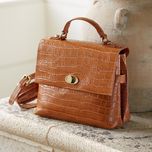 Шкіряна сумка з крокодиловим тисненням tuscan trails від pia jewelry