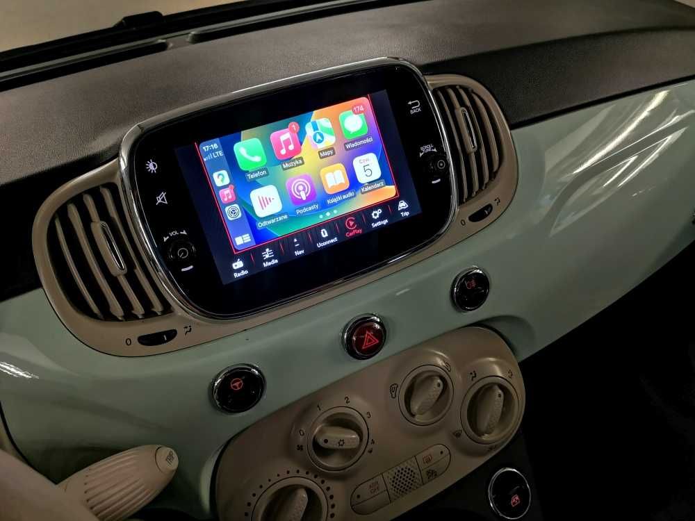 Fiat 500 Wymiana radia Nawigacja proxy programowanie Kamera Carplay