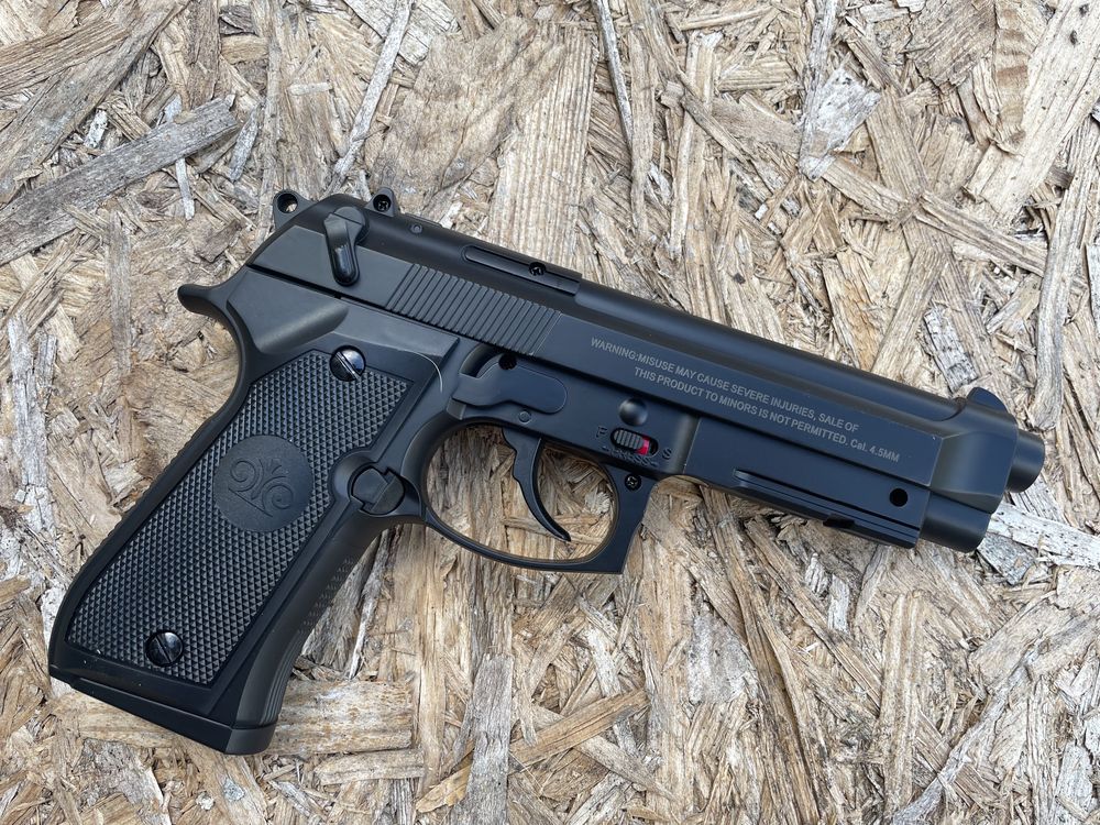 PISTOLA M92 CO2 ESFERA AÇO 4.5MM TIRO DESPORTIVO ENVIO GRÁTIS