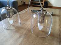 Lampa wisząca z dwoma kloszami