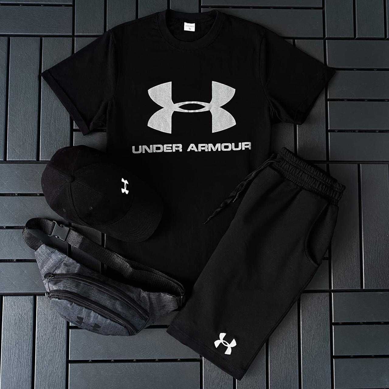 Чоловічий спортивний костюм Футболка +Шорти Under Armour. Є Оплата ФОП