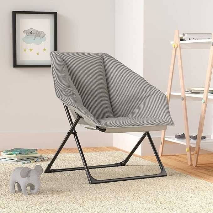 Krzesło fotel Amazon Basics w kształcie sześciokąta składane 85x80x87