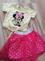 Komplet dla dziewczynki bluzeczka spódniczka tiulowa Minnie Disney 86
