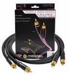 MELODIKA MD2RD10 Kabel 2RCA - 2RCA kierunkowy BLACK EDITION 1.0M
