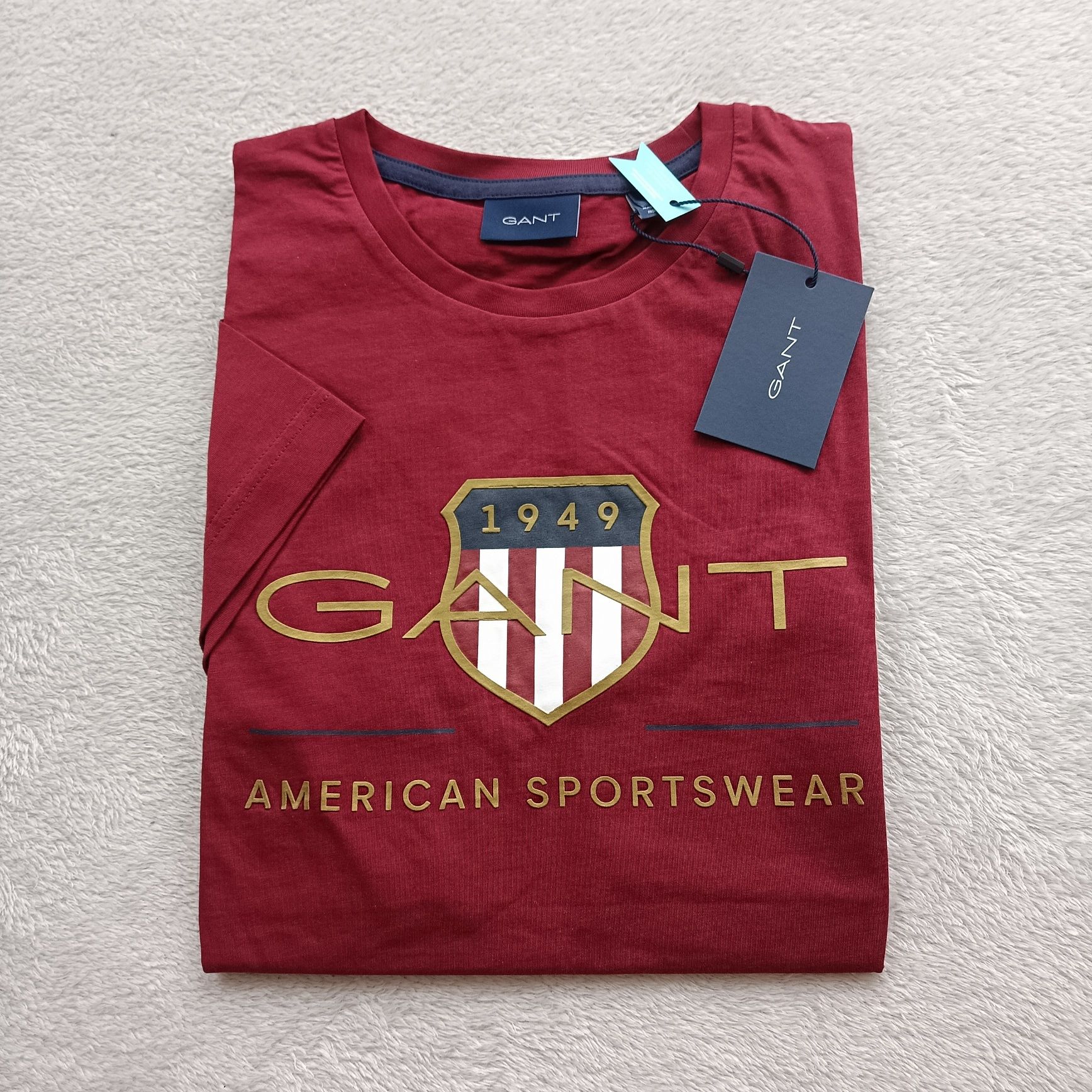 Męski t-shirt marki GANT rozmiar S bawełna
