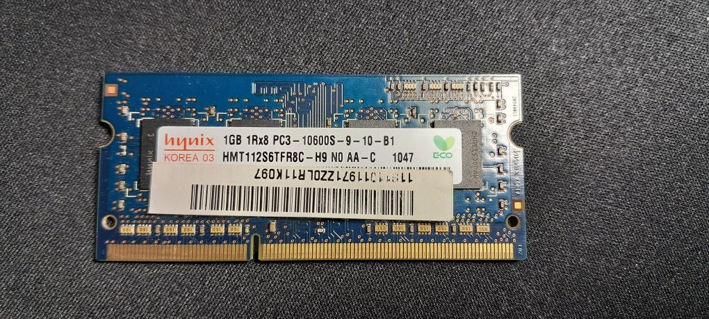 Оперативна пам'ять 1gb ddr3 hynix для ноубуку