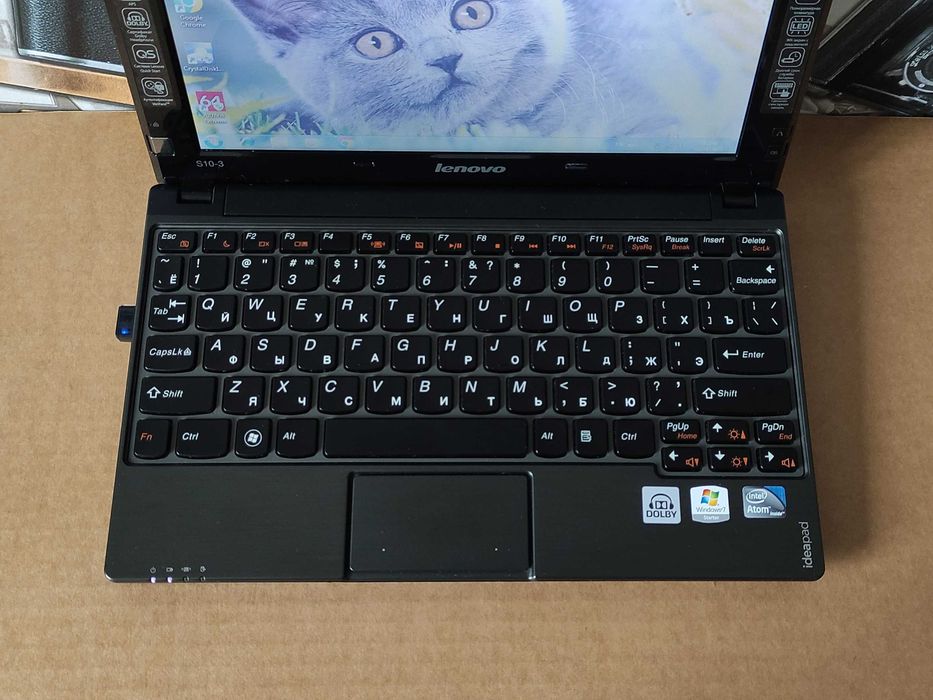 Нетбук Lenovo в гарному стані_Швидкий Intel 1.67 ГГц_2 ГБ DDR3_160 ГБ.