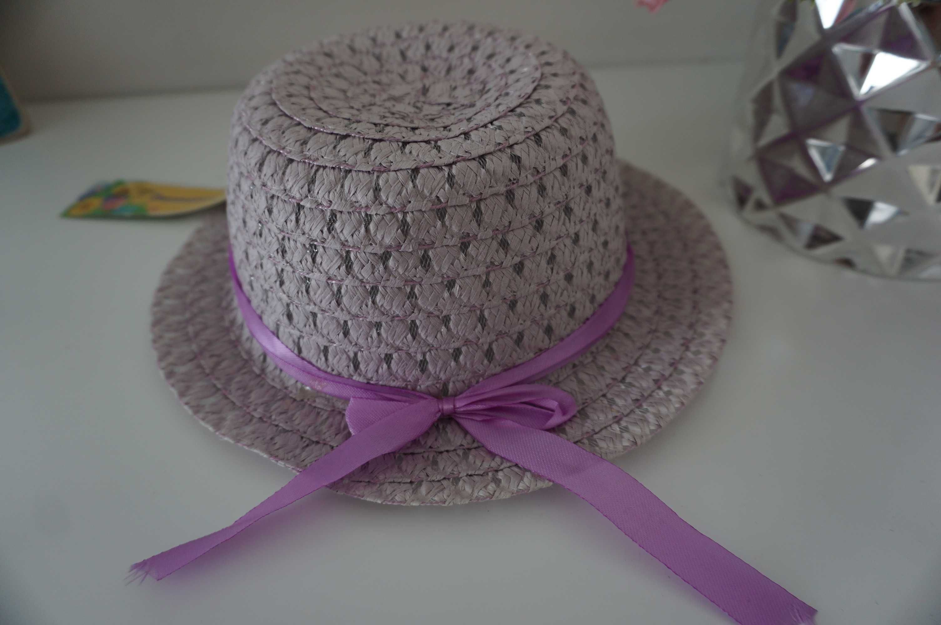 2 szt. Nowe z metką~ 2 szt. kapelusze przeciwsłoneczne~ pleciony 51 cm
