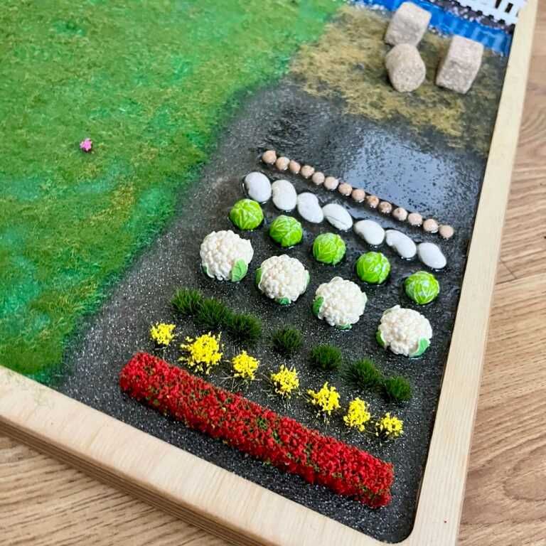Panel sensoryczny makieta Montessori Wieś dziecko prezent Ikea Latt
