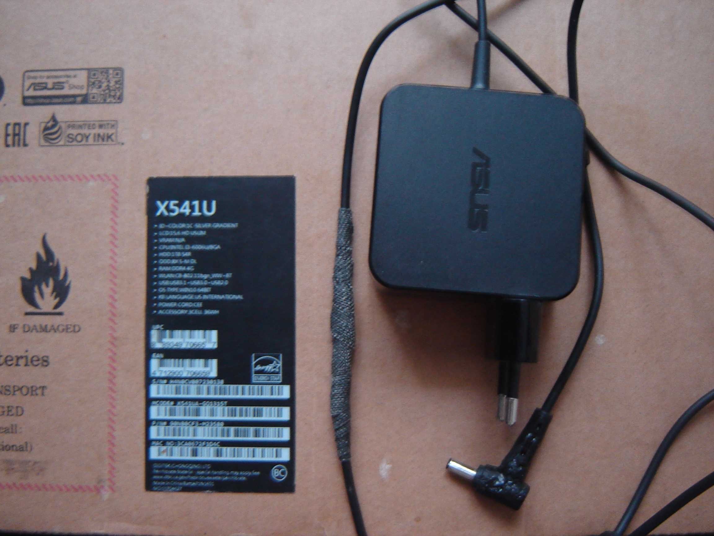 Laptop ASUS X541U/CORE i3/1TB/4 GB/WIN 10