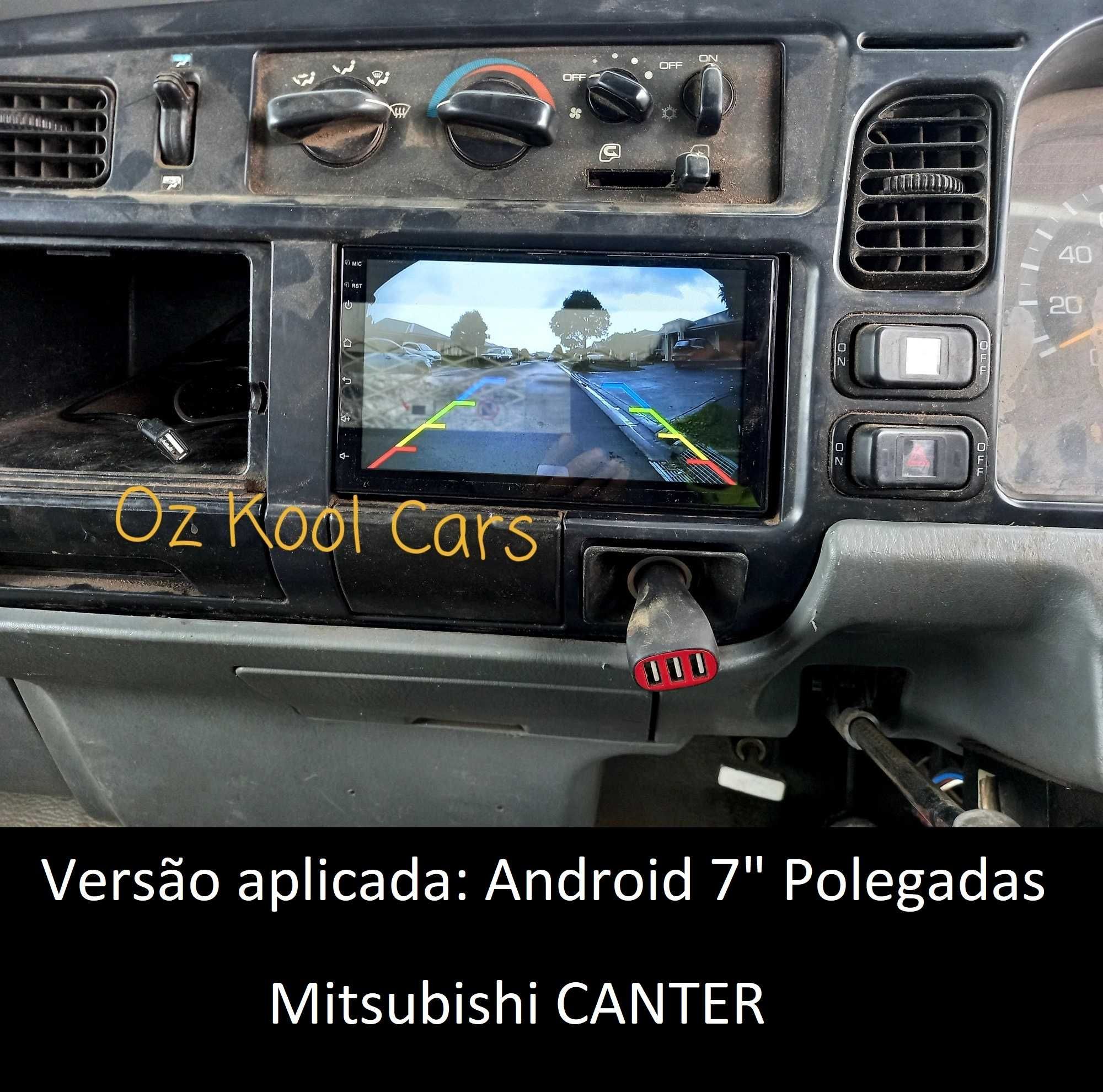Rádio 2DIN • Nissan CABSTAR Mitsubishi CANTER Toyota DYNA • Android