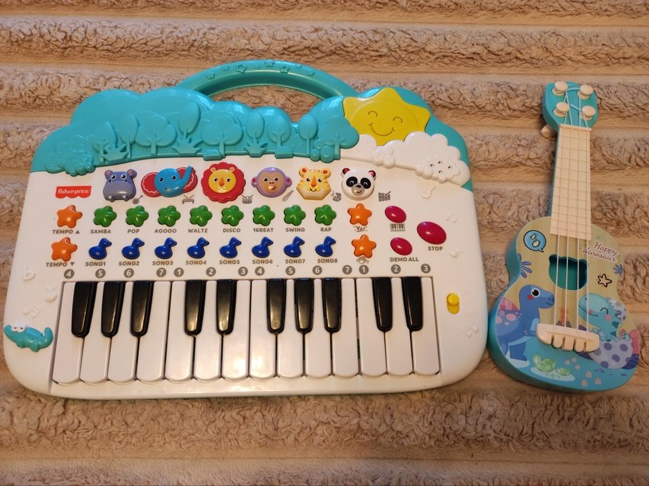 Детское пианино +гитара