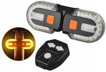 Rowerowe kierunkowskazy tylne z diodami LED + Pilot