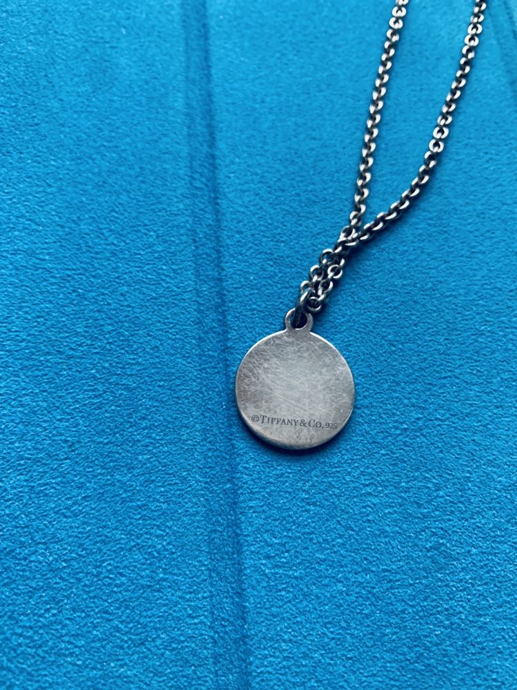 Tiffany&Co Tiffany серебряная цепочка с серебряным кулоном