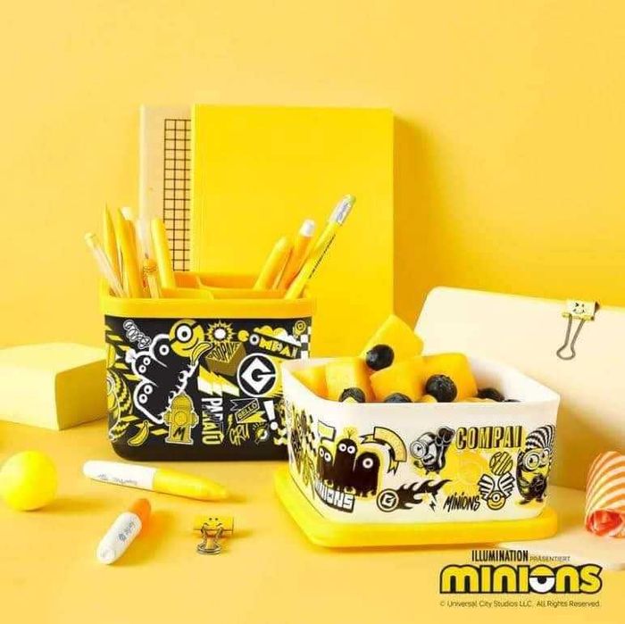 Conjunto Cubix Minions Tupperware Novo