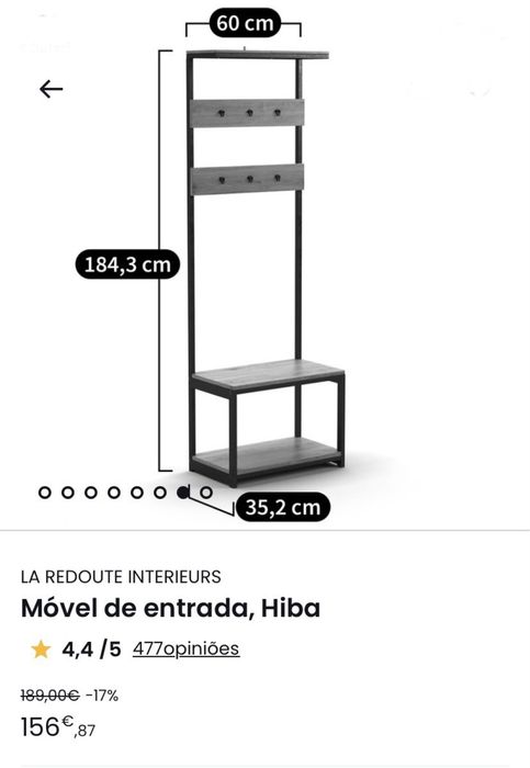 Movel de entrada - cabide
