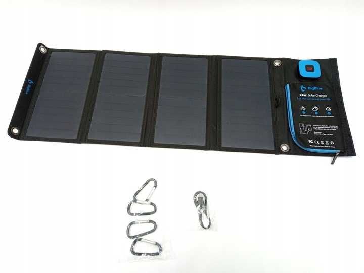 Ładowarka Solarna Przenośna Wodoszczelna Solarny 2Porty USB Panel Słon