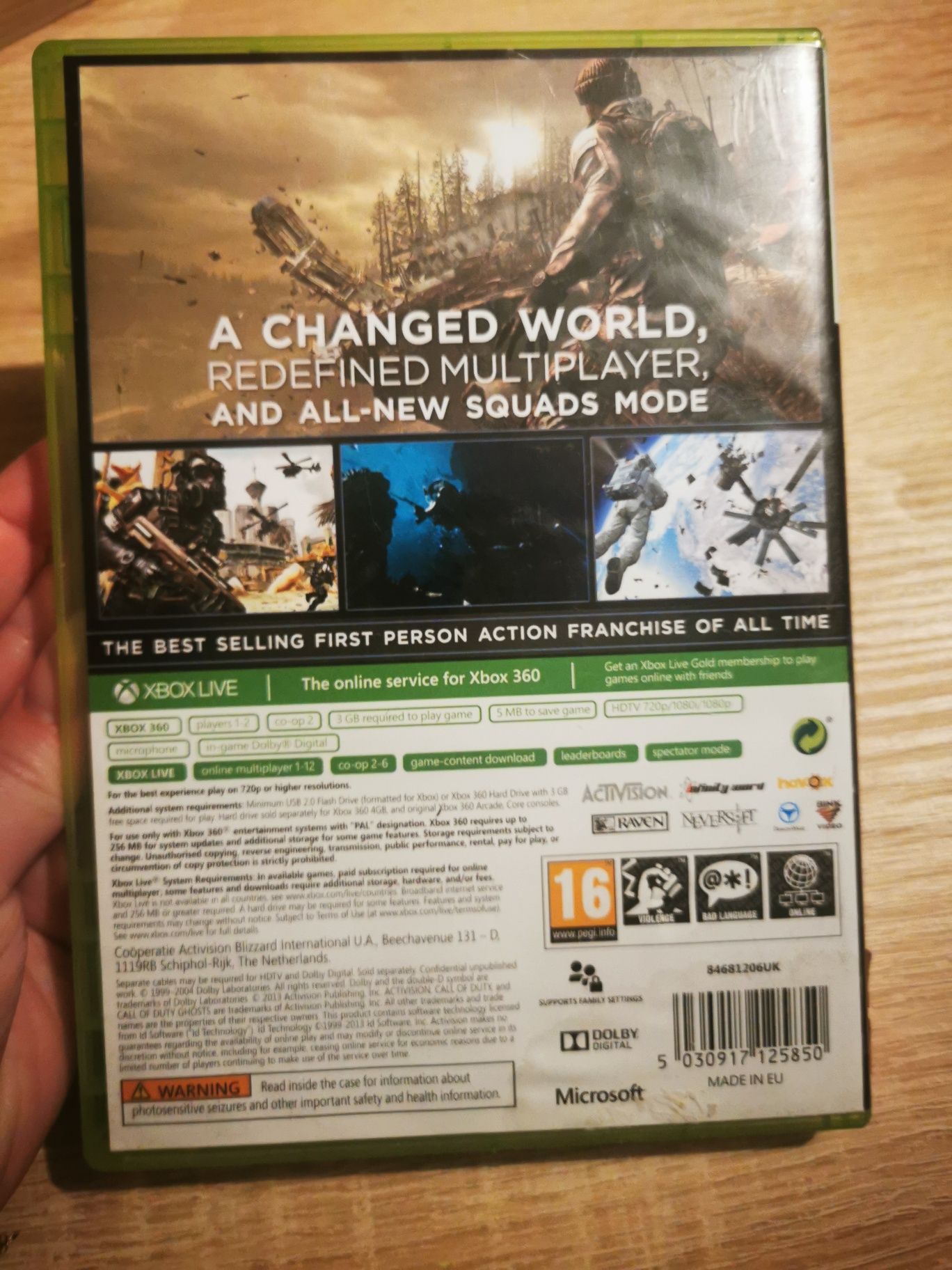 Call of duty ghosts xbox 360