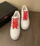 af1/white DamskieNikeAirforce1SupremeUnisexTrampki rozmiar. 42.5