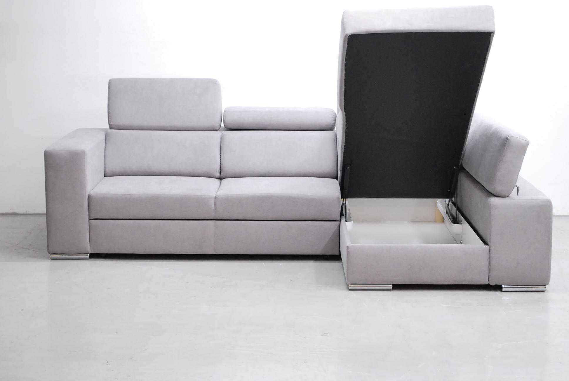 PHK DESIGN NOWOCZESNY NAROŻNIK z funkcja spania- enjoy rogówka tkanina
