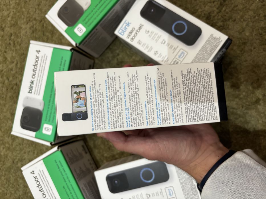 Pack Blink OutDoor 4 + Blink Video DoorBell SELADOS