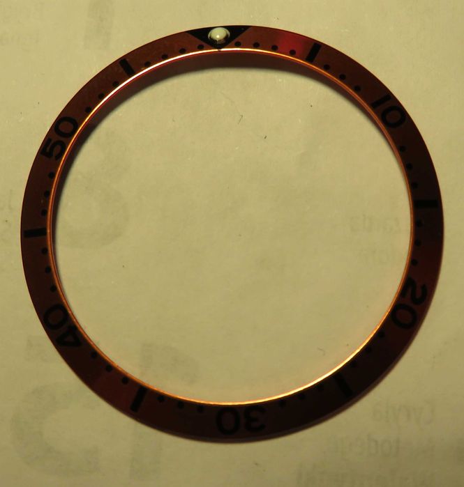 bezel pierscień aluminiowy luna zegarek typu diver