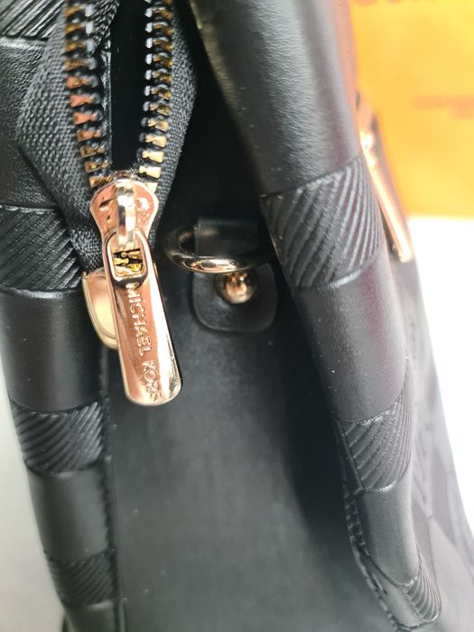 Torba dlugie raczki damska Michael Kors monogram MK czarna serduszko