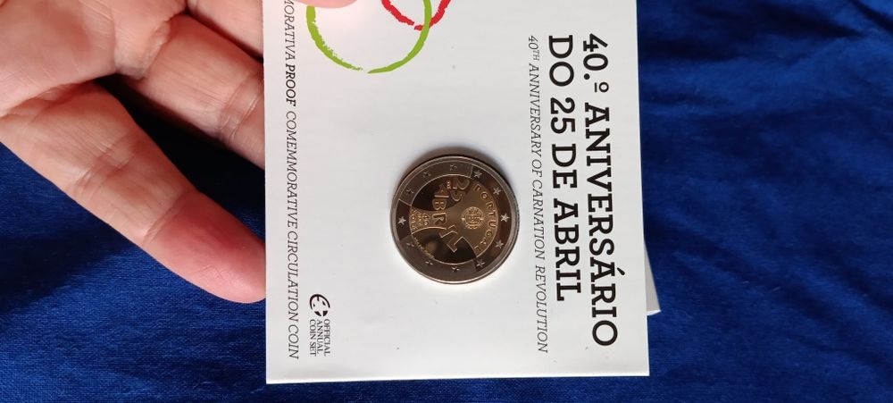 Moeda comemorativa do 25 Abril - Proof