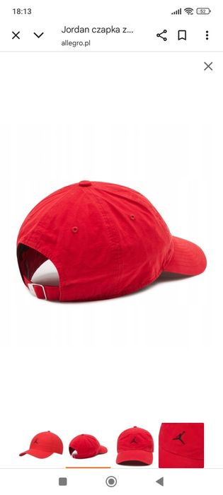 Czapka z daszkiem Jordan