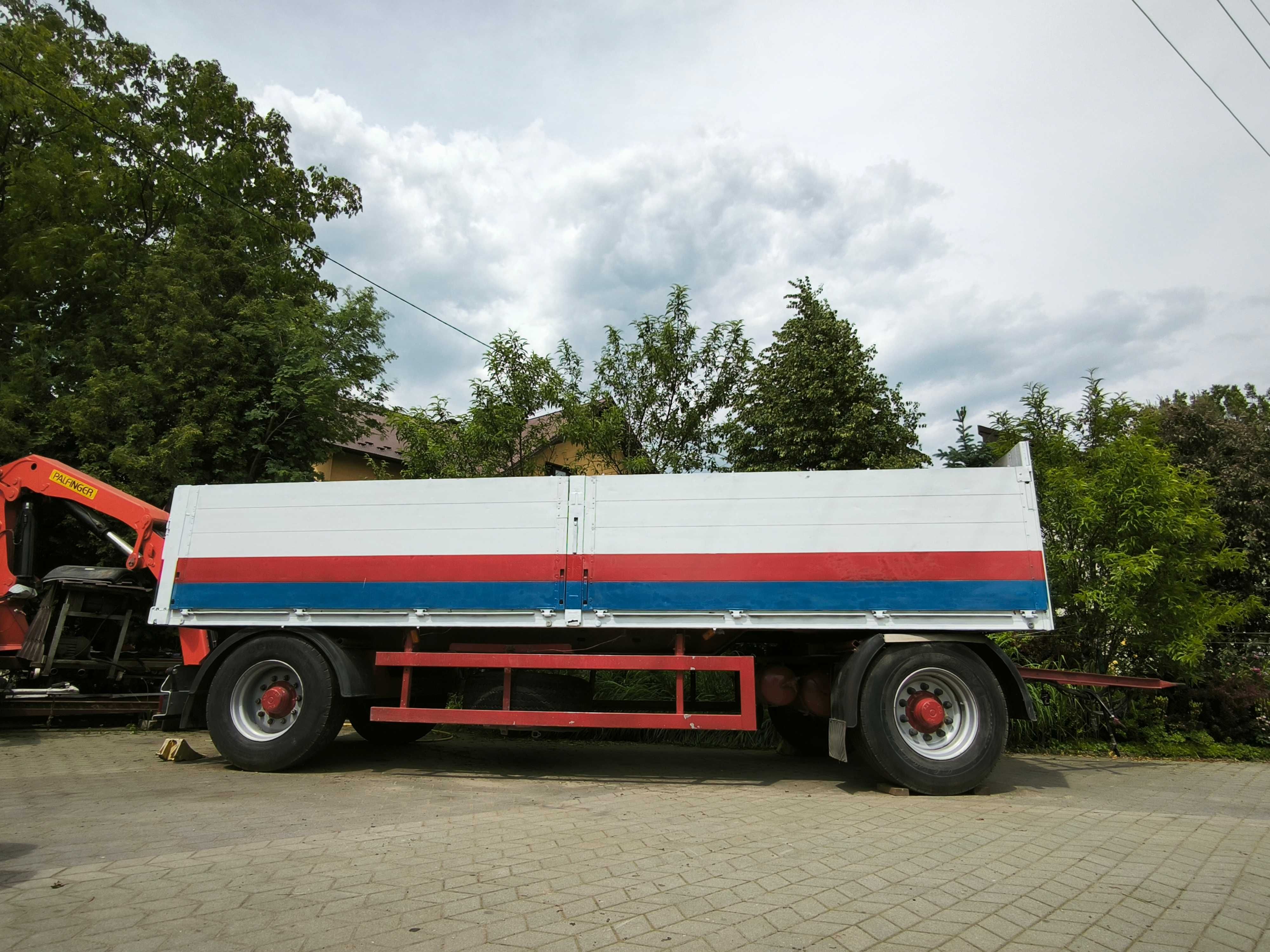 Przyczepa burtowa – DMC 18t | Zadbana | Nowa podłoga