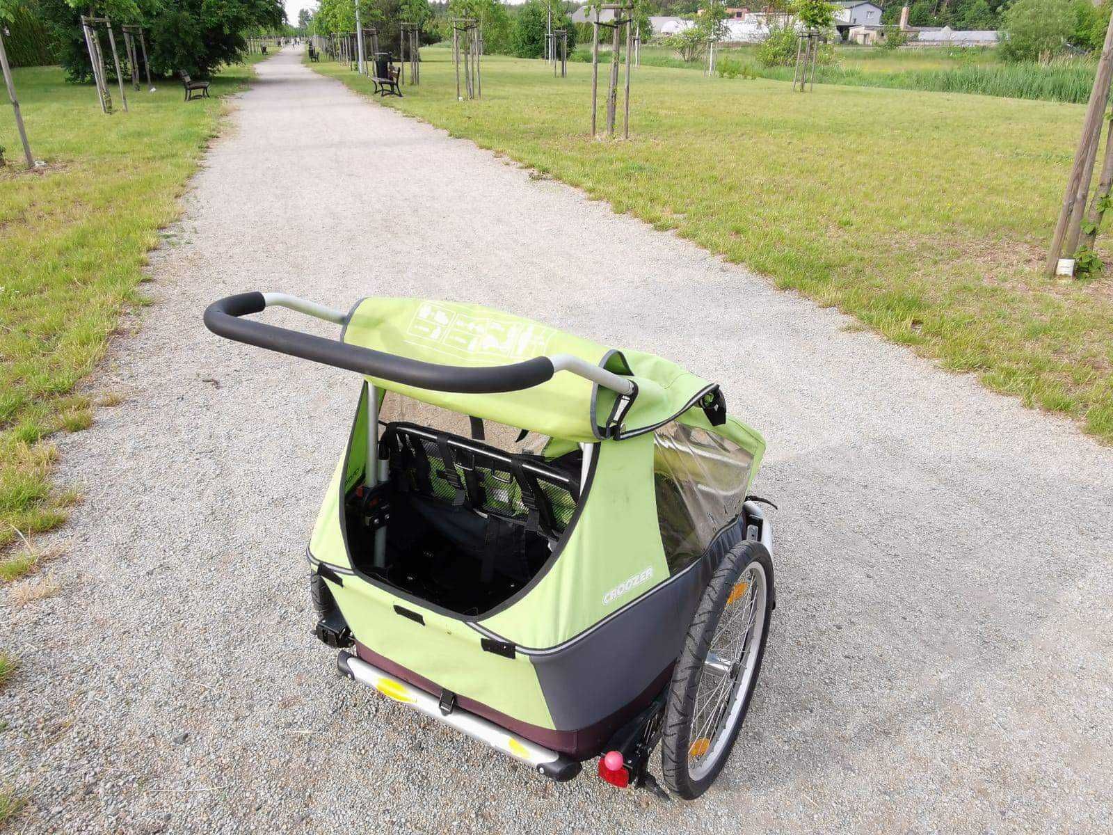 Przyczepka rowerowa, wózek, funkcja biegowa Croozer, 2 osobowa, 3w1