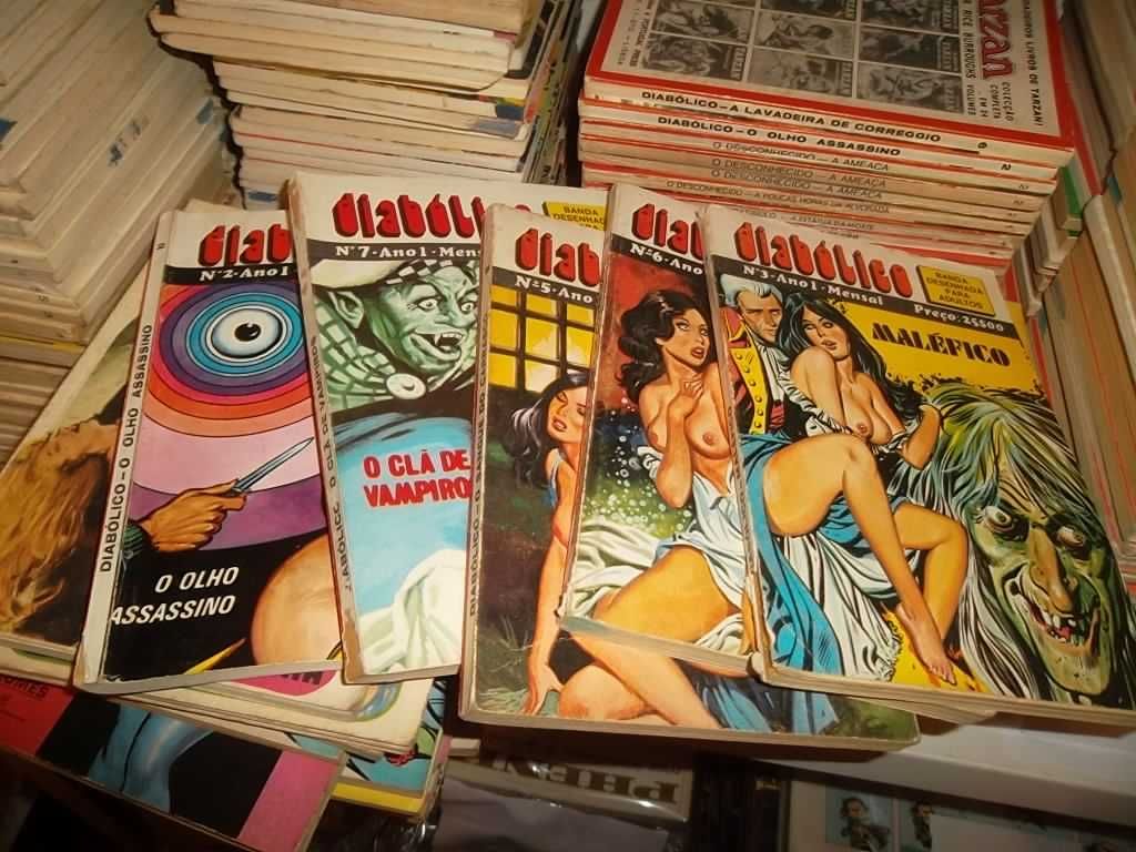 Banda desenhada erótica / adultos dos anos 70 Portugal press, etc