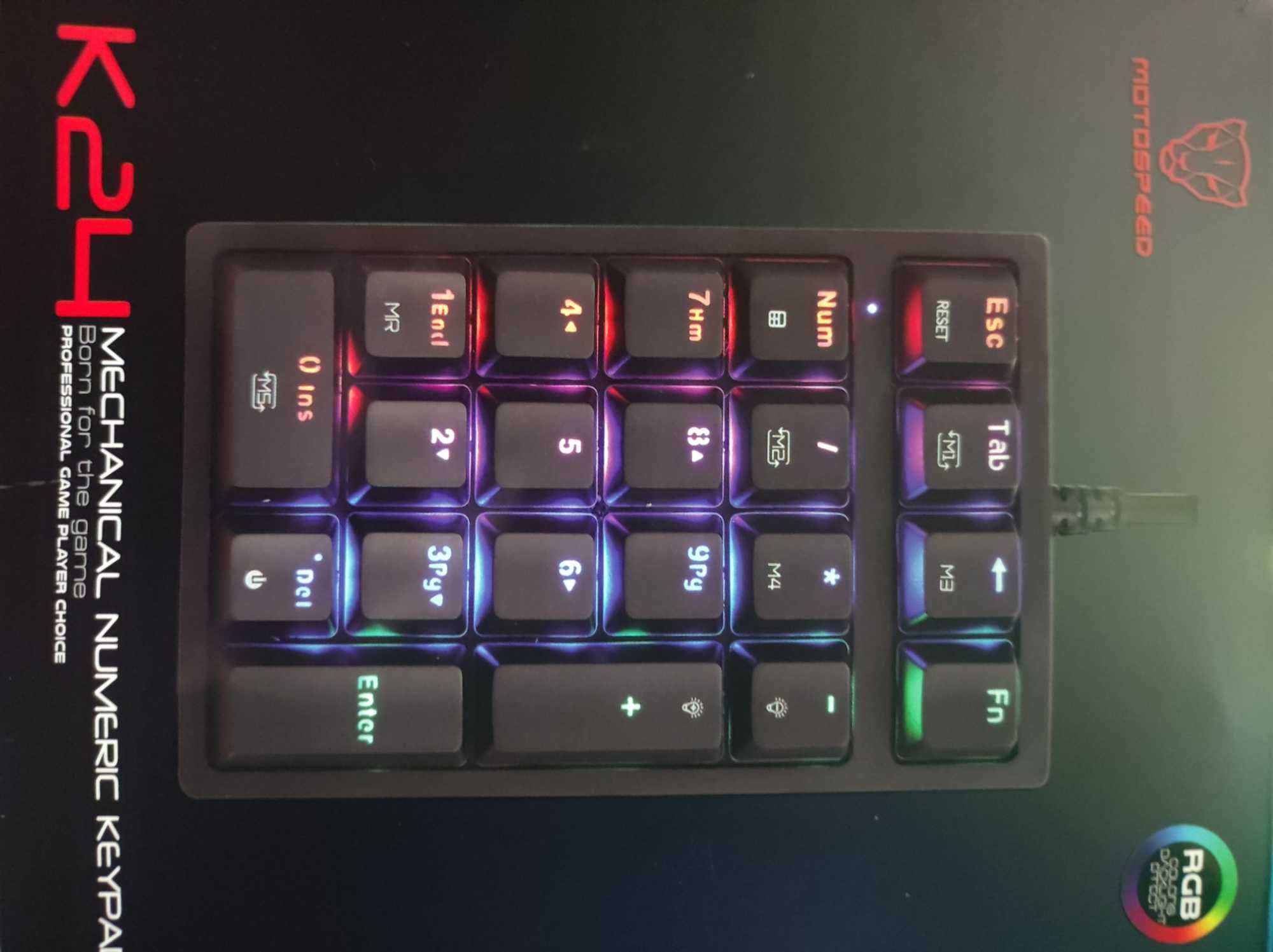 Numpad klawiatura numeryczna k24 rgb