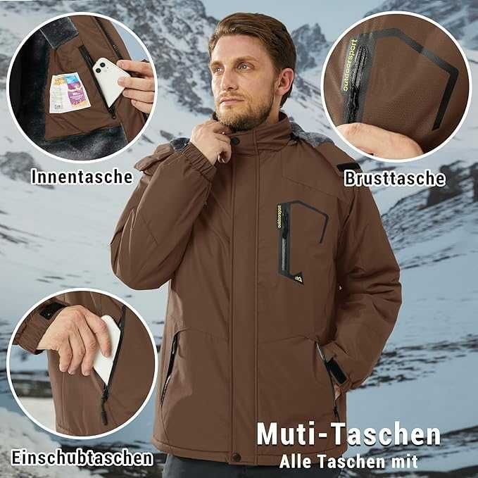 Nowa męska kurtka / parka / soft shell /zimowa /R-L / KEFITEVD !A1000!