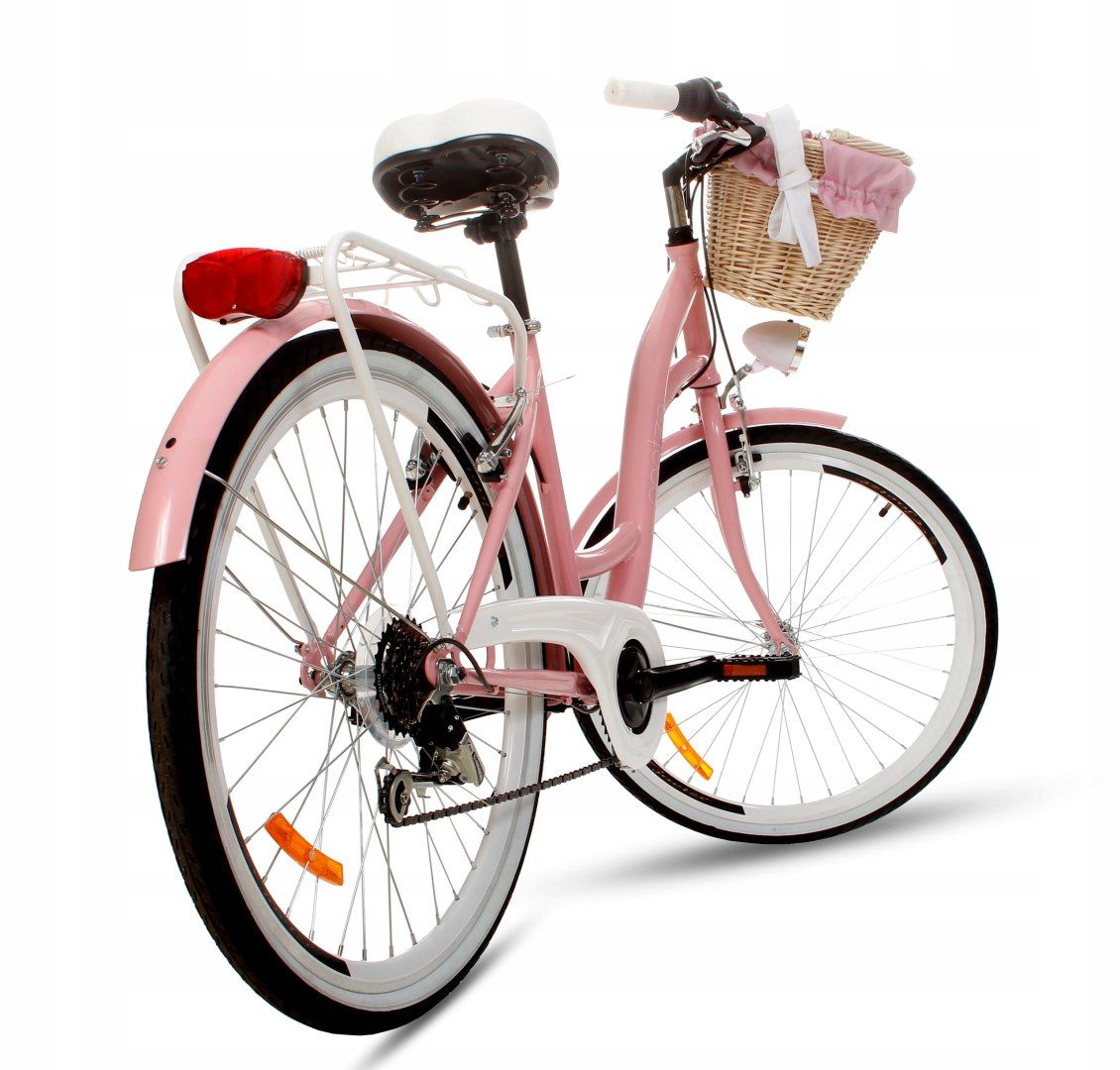 Rower miejski Goetze Mood koła 26 różowy połysk