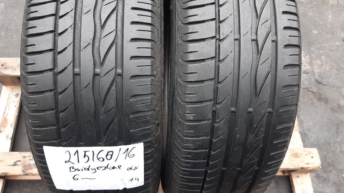 Opony Letnie 215÷60÷16÷.BRIDGESTONE.Cena 105 zł sztuka.Montaż.Wysyłka.