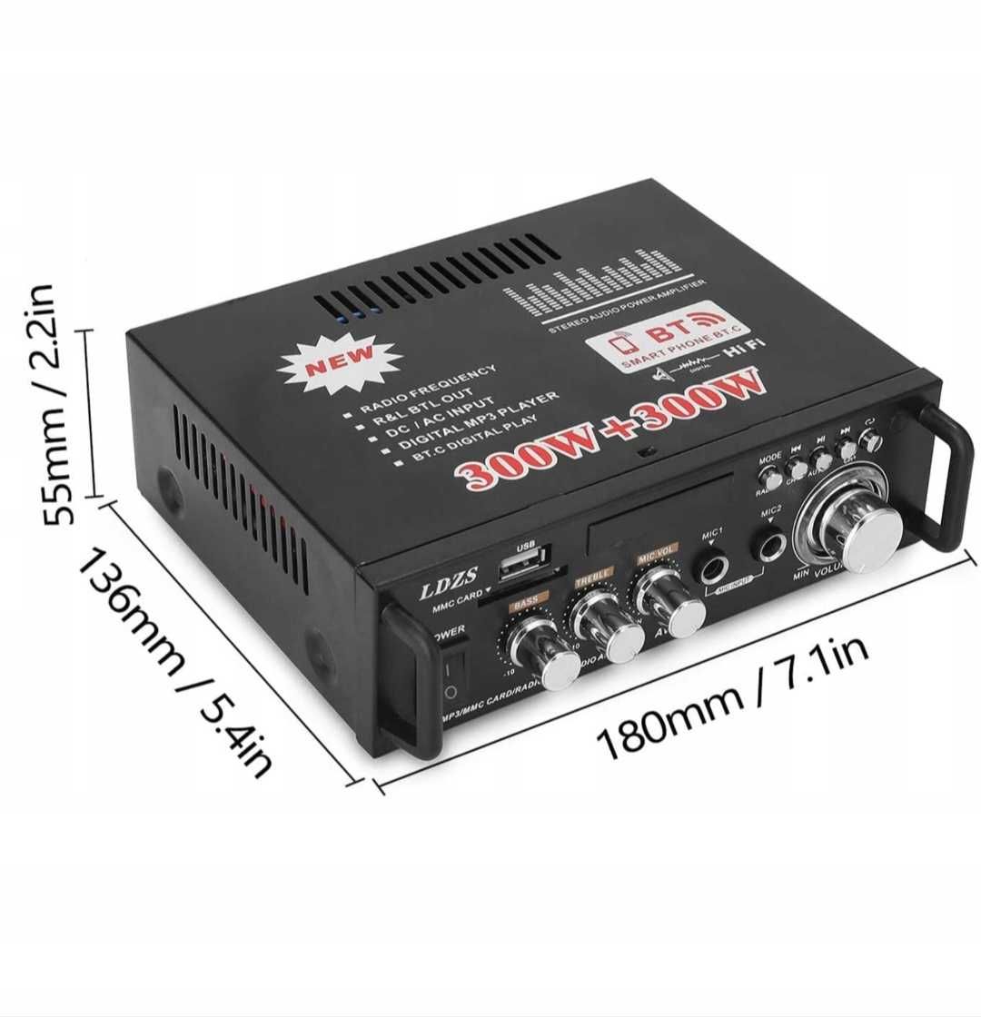 Miniaturowy wzmacniacz Bluetooth 5.0 Stereo z wejściem SD/USB