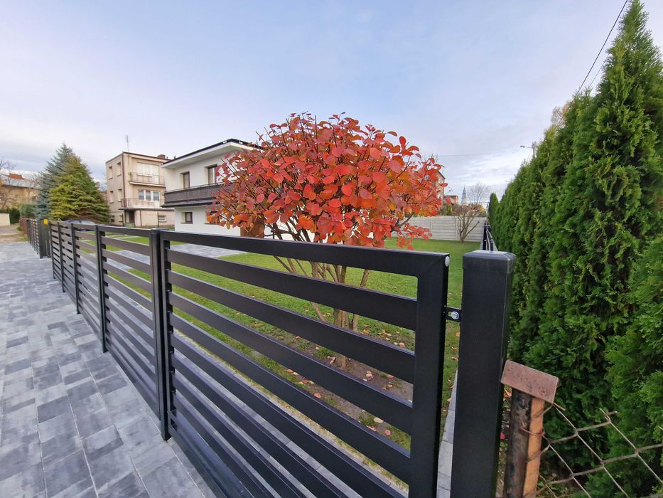 Brama przesuwna 4 x 1,42m profil poziom. 80x20mm ocynk+kolor PRODUCENT