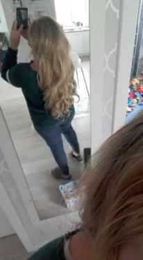 Peruka lace front naturalny blond 65 cm