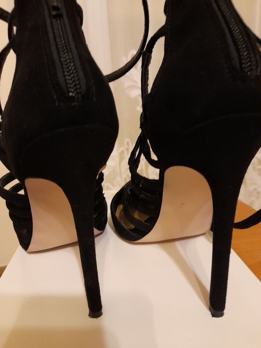 Sandałki damskie czarne ASOS  roz 39