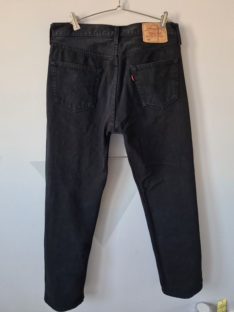 Spodnie dżinsy Levi's 501 vintage czarne