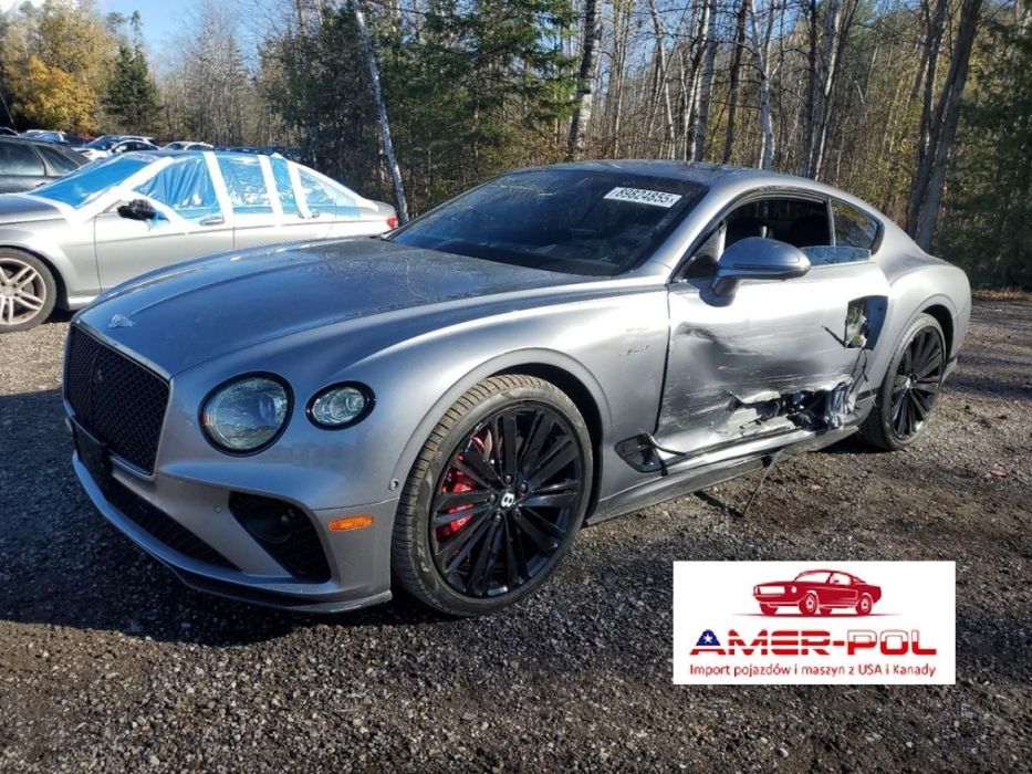 Bentley Continental GT 2022, GT Speed Coupe, 6.0L, od ubezpieczalni