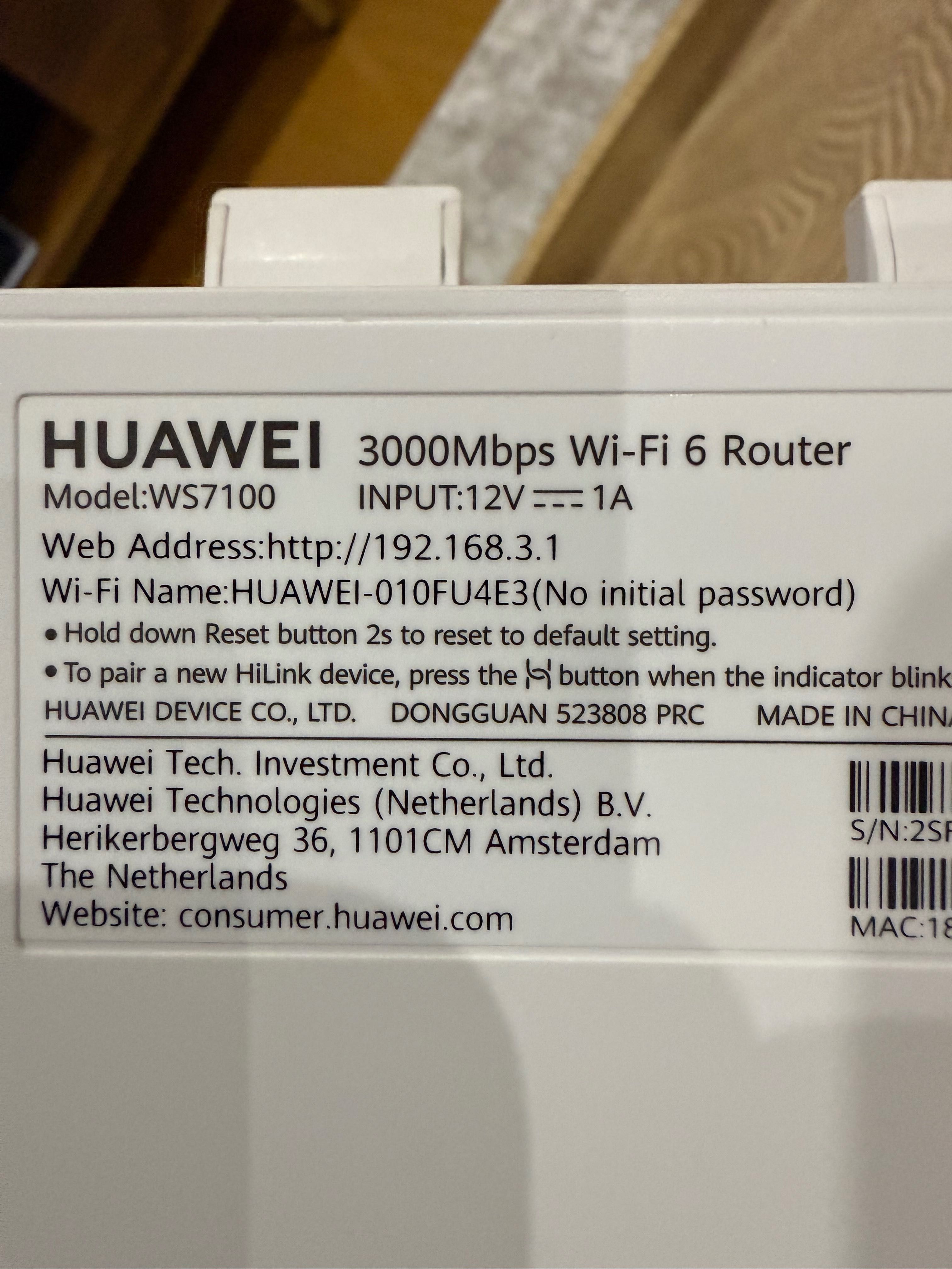 Router Huawei 3000mbps wifi 6