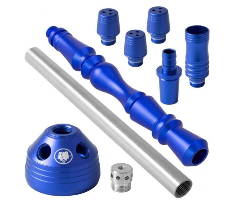 DILAW Shisha 93 cm Aluminium + Stal Łapacz Melasy Wąż-niebieska