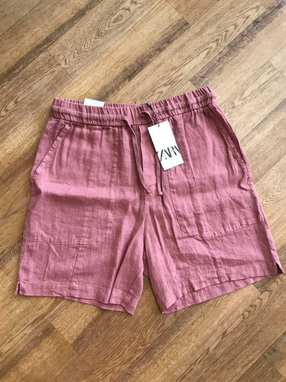 Костюм зі 100%-го льону ZARA (р. L-XL) Pink