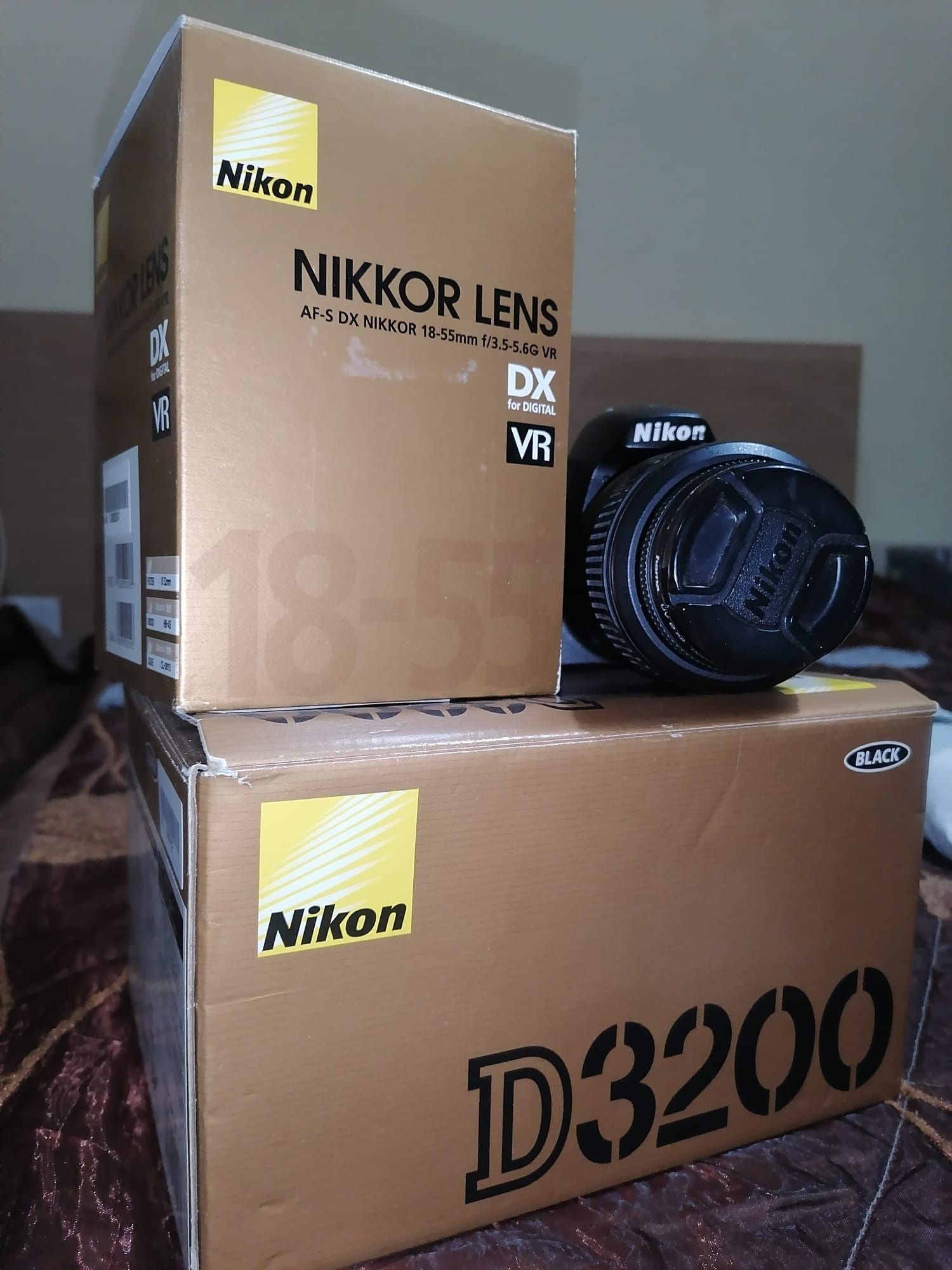 Nikon D3200 com lente 18-55 e filtro UV