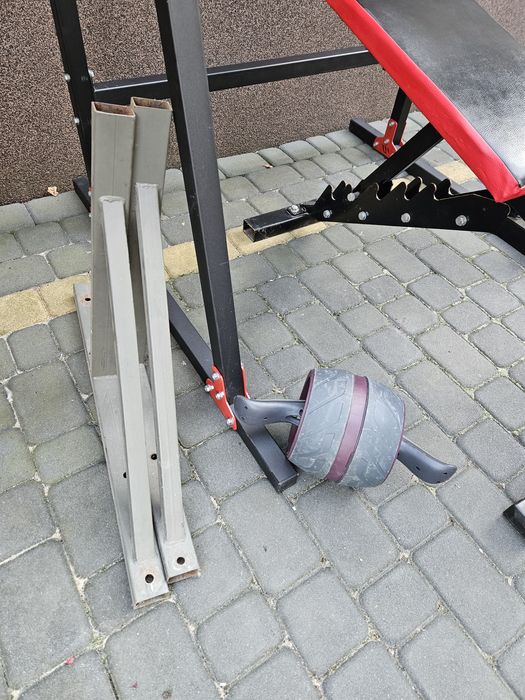 Solidna siłownia, obciążenie 130kg, akcesoria