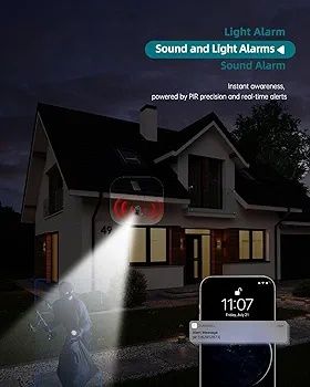 ZUMIMALL bezprzewodowa zewnętrzna kamera monitoringu, solar, aplikacja